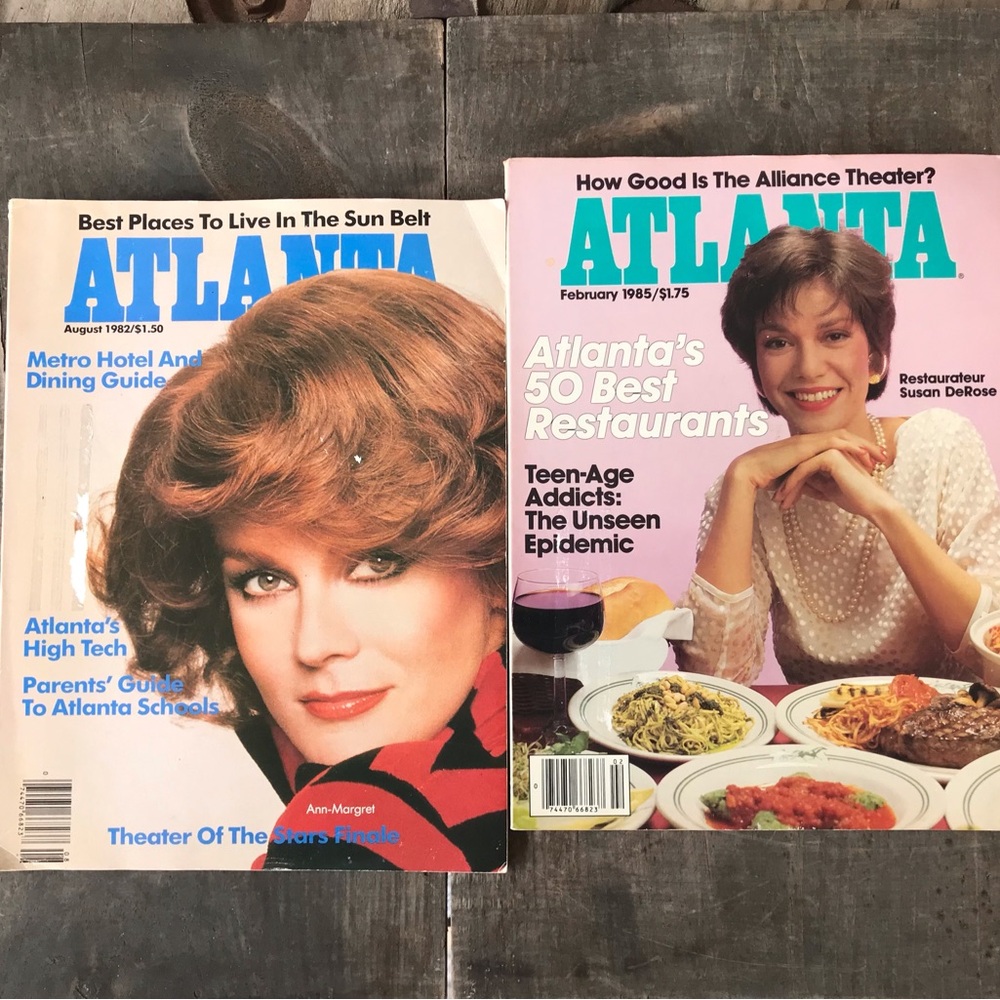 Vintage 80s Magazines, Atlanta, lot of 7 issues, Southern